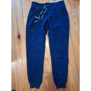 Figs Scrub Pants Womens S Navy Joggers Career Nurse Cna Vet